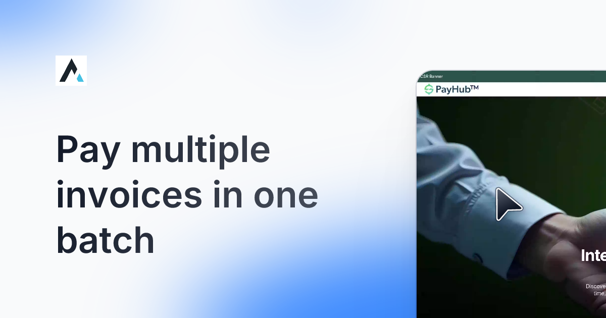 Multi & Partial Invoice Payments tour preview