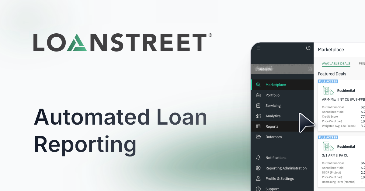 LoanStreet Reporting: Introduction
