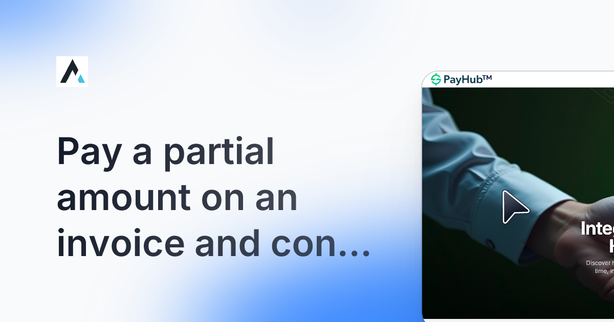 Making an Invoice Payment tour preview