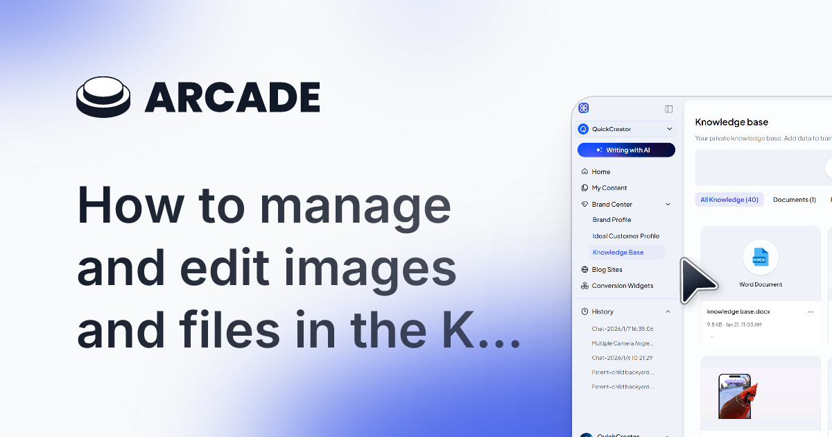 How to manage and edit images and files in the Knowledge Base